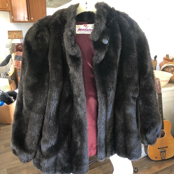 Vintage faux fur jacket - Picture 1 of 4